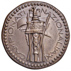 MÉDAILLES FASCISTES Médaille 1933 A. XI Florence, Championnats nationaux ...