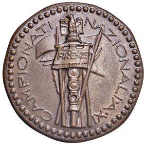 FASCIST MEDALS Medal 1933 A. XI Florence, National Championships...