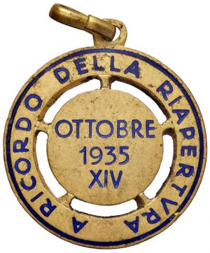 FASCIST MEDALS Medal 1935 A. XIV Military College of ...