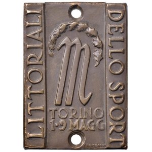 MEDAILLES FASCISTES Médaille (1937) A. XV Turin, Littoriali d...