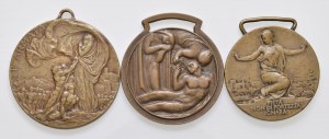 During Victor Emmanuel III (1900-1943) Lot of 3 medals...