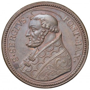 Sergius (c. 790 - 847) Restitution medal - AE (g 23...