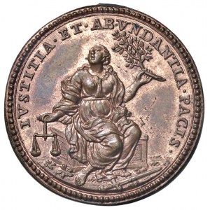 Inocenc XII (1691-1700) Výroční medaile A. I 1691 Justicia...
