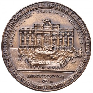 Clemente XII (1730-1740) Medaglia (1756) A. V Fonte d'acqua ...