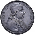 Benedict XIV (1740-1758) Medal A. XVIII 1747 Cross and ang...
