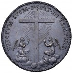 Benedict XIV (1740-1758) Medal A. XVIII 1747 Cross and ang...