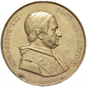 Gregorio XVI (1831-1846) Medaglia straordinaria 1840 A. X En...