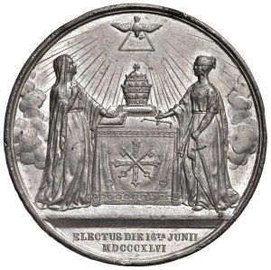 Pius IX (1846-1878) Medal 1846 Coronation of the Church ...