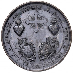 Pius IX (1846-1878) Medaile 1851 Sté výročí založení...