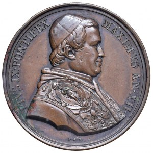 Pie IX (1846-1878) Médaille extraordinaire (1859) A.XIII Pour ...