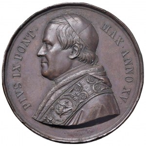 Pie IX (1846-1878) Médaille 1860 A. XVe cathédrale St. Pi...