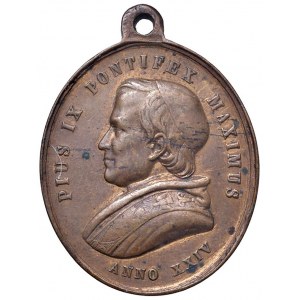 Pio IX (1846-1878) Medaglia straordinaria 1869 A.XXIV Concil...