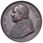 Pius IX (1846-1878) Medal 1870 A. XXVI The Throne of St. Pius...
