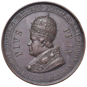 Pius IX (1846-1870) Nedatovaná mimořádná medaile Koncil...