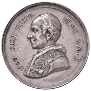 Léon XIII (1878-1903) Médaille 1888 A. X 50e anniversaire de ...