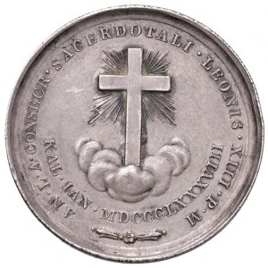 Léon XIII (1878-1903) Médaille 1888 A. X 50e anniversaire de ...