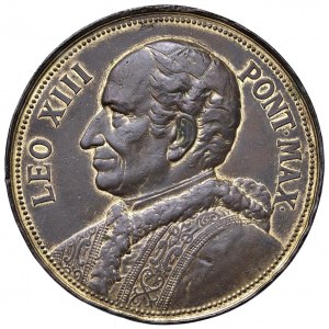 Lev XIII (1878-1903) Medaile 1888 U příležitosti 50. výročí vydání medaile ...