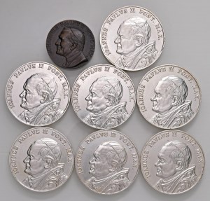 John Paul II (1978-2005) Lot of eight medals as per.