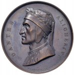 Dante Alighieri (1265-1321) 1831 Medal Commemorating the ...