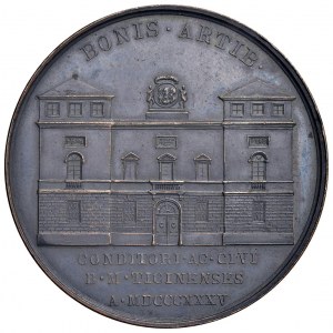 Luigi Malaspina (1754-1835) Medal 1835 Prospectus of the muse...
