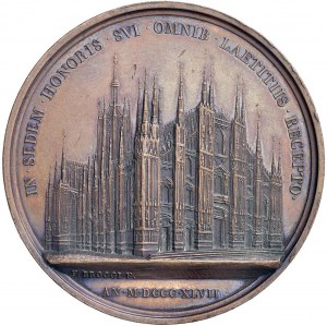 Carlo Bartolomeo Romilli (1847-1859) Medal 1847 Cardinal...