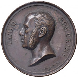 Carlo Bombrini (1804-1882) Medaglia 1882 Ricordo del banchie...