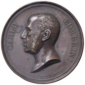 Carlo Bombrini (1804-1882) Medal 1882 Commemorating the banchie...