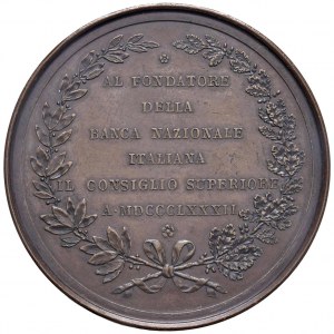 Carlo Bombrini (1804-1882) Medal 1882 Commemorating the banchie...