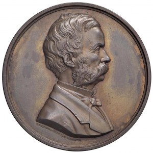 Giuseppe Meneghino (1811-1889) Medaglia 1884 Pisa al natural...
