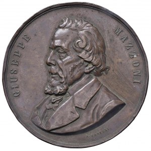 Giuseppe Mazzoni (1808-1880) Medaile 1897 Na památku Po...