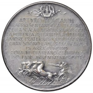 A. Toscanini et A. Boito Médaille 1924 1ère représentation tous...