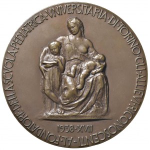 Giovanni Battista Allaria (1872-1955) Medaglia 1938 In ricor...