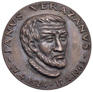 Giovanni da Verrazzano (1485-1528) Medaile 1963 Na památku ...