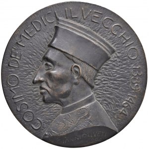Cosimo de' Medici the Elder (1389-1464) Médaille en fonte ...