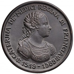 Caterina dè Medici (1519-1589) Medaglia da fusione - Opus: R...