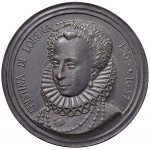 Cristina di Lorena (1563-1637) Medaglia da fusione - Opus: N...