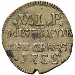 ABBIATEGRASSO Tessera 1755 - Mosaz (g 4,82)...