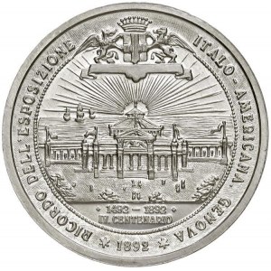 GENOA Médaille Christophe Colomb (1451-1506) 1892 Expos...