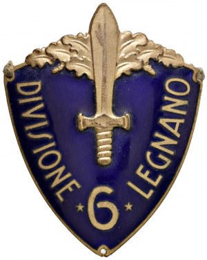 LEGNANO Zbrojní odznak královské armády. 6. divize...