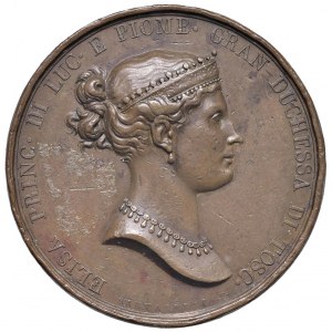 LUCCA Felice ed Elisa Baciocchi (1805-1814) Medaglia senza d...