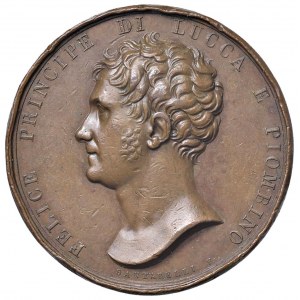 LUCCA Felice ed Elisa Baciocchi (1805-1814) Medaglia senza d...