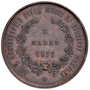 MILAN Medaile 1877 Uznání a náklonnost pro vlastence Prna...