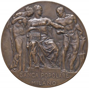 MILAN Médaille 1925 Banca Popolare di Milano, Soixantième ...
