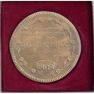 Medaile MONZA 1958 k 50. výročí založení společnosti...