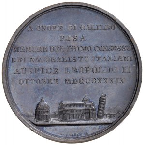 PISA Medaglia 1839 A Galileo Galilei in onore e primo Congre...