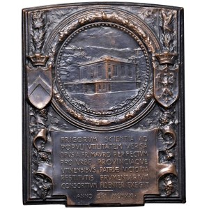 UDINE e TRENTO Placchetta 1921 Consorzio Agrario, impianto f...