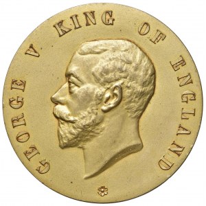 ANGLETERRE Médaille George V (1865-1936) Médaille de l'Exposition de 1914 ...
