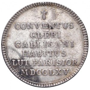 FRANCE Louis XV (1710-1774) Jeton 1765 Couvent Clérical...