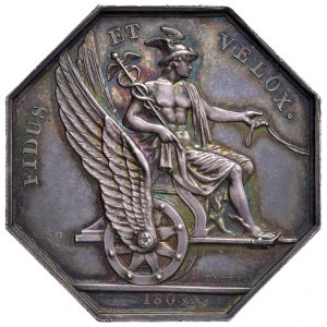 FRANCE Jeton 1809 Messagerie impériale, pour Notre Dame...