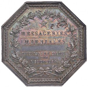 FRANCE Jeton 1809 Messagerie impériale, pour Notre Dame...
